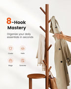 Pipishell Coat Rack, Freestanding Hall Tree - Image 4