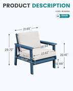 SERWALL HDPE Outdoor Couch Set of 2 - Image 2