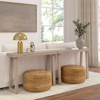 Plank+Beam Classic 46 Inch Console Table, Solid Pine Wood Entryway Table - Image 4