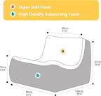 N&V Mid Century Armless Floor Sofa, Soft Premium Corduroy - Image 8