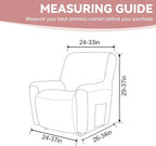 Cupuamon Recliner Chair Covers, Lazy Boy Recliner Covers Stretch Reclining - Image 2