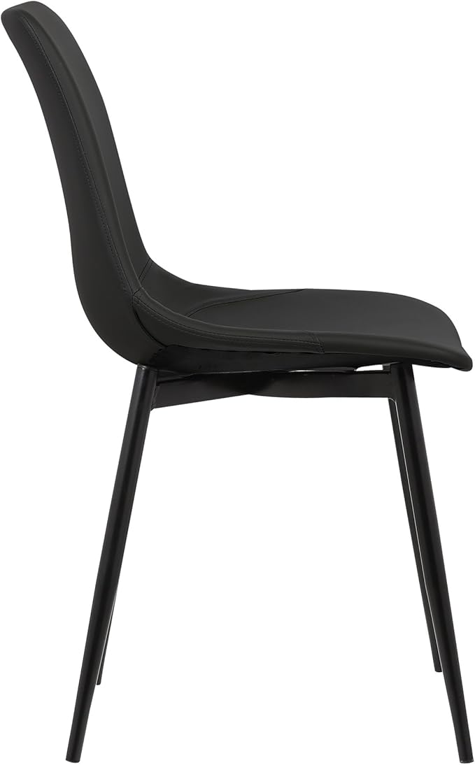 Armen Living Monte Mid Century Modern Dining Accent Chair - Image 8