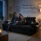 85" Corduroy 3 Seater Sofa in a Box, High-Density Foam Couch, No Assembly - Image 7
