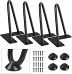 SMARTSTANDARD 6 Inch Heavy Duty Hairpin Furniture Legs, Metal Home DIY Projects by SMARTSTANDARD
