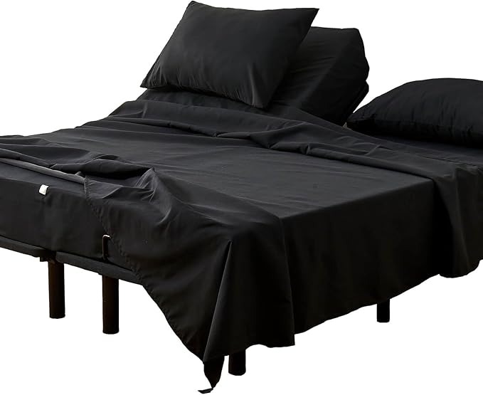Kingnex 32-34 Split Top King Sheets Sets by Kingnex