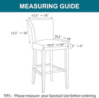 Turquoize Bar Stool Covers 4 Pack Bar Stool Covers - Image 6