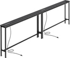 SUPERJARE 102.4 Inch Sofa Table by SUPERJARE