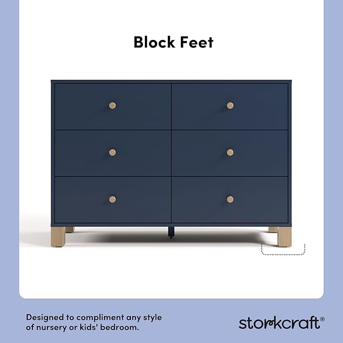 Storkcraft California 6 Drawer Double Dresser – GREENGUARD Gold Certified - Image 6