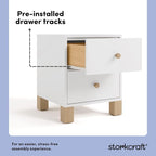 Storkcraft California 2 Drawer Nightstand - Image 5