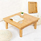 Folding Table, Japanese-Style Household Square Bamboo Table, Computer Desk by Unknown