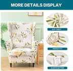 KRFOONN Wingback Chair Covers Slipcovers 2 Piece Stretch Wing Chair Covers - Image 3