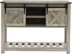 Grey Farmhouse Entryway Table, Rustic Hallway Table - Image 8