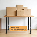 QLLY 24-40 inch Adjustable Metal Table Legs, Heavy Duty DIY Desk Legs - Image 4
