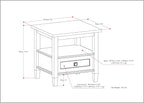 SIMPLIHOME Warm Shaker End Table - Image 2