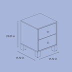 Storkcraft California 2 Drawer Nightstand - Image 3