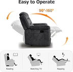 EBELLO Reclining Sofa for Living Room, Extra Wide Modern Overstuffed 3 Seat - Image 4