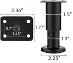 4PCS Adjustable 3.1-4.7 Inch Metal Furniture Legs Black Furniture Replacement - Image 2