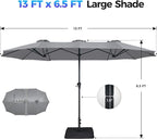 SUPERJARE 13FT Outdoor Patio Umbrella - Image 8