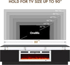 80" TV Stand for Living Room, Modern Entertainment Center & Media Console - Image 6