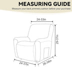 Cupuamon Recliner Chair Covers, Lazy Boy Recliner Covers Stretch Reclining - Image 2