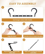 AMKUFO Hangers-Space-Saving 8 Pack Space-Saver, College-Dorm-Room-Essentials - Image 3