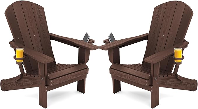 SERWALL Adirondack Chair with Cup Holders by SERWALL