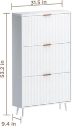 Shoe Cabinet Storage, Modern Freestanding Organizer - Image 2