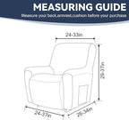 Cupuamon Recliner Chair Covers, Lazy Boy Recliner Covers Stretch Reclining - Image 2