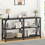 LVB Black Console Table, Modern Entryway Table - Image 9