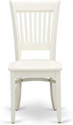 East West Furniture ANVA3-LWH-W 3 Piece Dining Room Furniture Set Contains a - Image 5