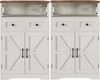 Befrases Set of 2 Farmhouse Storage Cabinet by Befrases