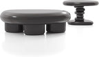 24/7 Shop at Home Kavren Modern 37-inch 2-Piece Oval Glossy Low Profile Coffee - Image 13