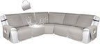HDCAXKJ 100% Waterproof Reclining Sectional Couch Covers L Shape Recliner Sofa by HDCAXKJ