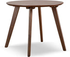 Furniture of America Callum Mid-Century Modern Solid Wood 2 Piece Brown Round - Image 12