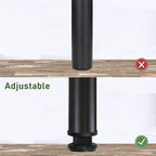QLLY 22 inch Adjustable Metal Desk Legs, Heavy Duty Furniture Table Legs - Image 4