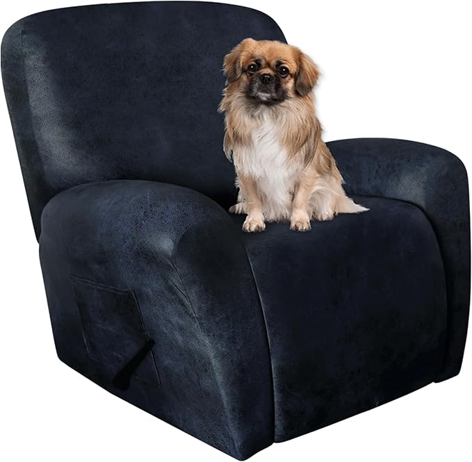 ANARACHON Recliner Chair Covers Leather Like, 4 Pieces Recliner Cover by ANARACHON