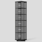 YOWOS Rotating Bookshelf Tower, 360° Display Spinning Bookcase, Bamboo by YOWOS