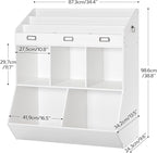 HOOBRO Kids Bookshelf, Toy Organizer and Storage, Bookshelf - Image 3