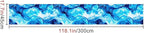 HOMETITUTE Artistic Blue Swirl Wave Pattern Wallpaper Peel and Stick Contact - Image 3