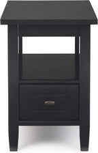 SIMPLIHOME Warm Shaker Solid Wood 14 inch Wide Transitional-Style Narrow Side - Image 2