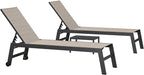 PURPLE LEAF Patio Chaise Lounge Set 4 Pieces Aluminum Outdoor Lounge Chairs - Image 7