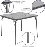 Flash Furniture Mindy Kids 5-Piece Folding Square Table and Chairs Set - Image 4