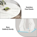 IBF Round Marble Dining Table, Dinner Tables - Image 7