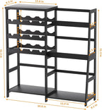 VASMIA Versatile Liquor Stand for Home Bar, Wine Rack Freestanding Floor - Image 4