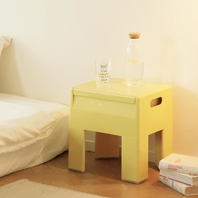 Nightstand Bedside Table with Storage Space, Dorm and Small Spaces, Easy - Image 8