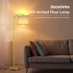 BoostArea Floor Lamp for Living Room, LED Arched Standing Lamp, Tall Modern - Image 2