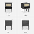 mopio Haylee Rattan Side Table, Small Accent Tables - Image 8