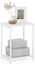 Furinno Simplistic Side Table, 2-Tier Metal Frame Modern End Table by Furinno-FitsYourSpaceFitsYourBudget