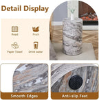 Round End Table Living Room Table, Faux Marble Sofa Couch Side Table, Bedside - Image 5