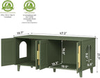 Homhedy Boho Cat Litter Box Enclosure - Image 3